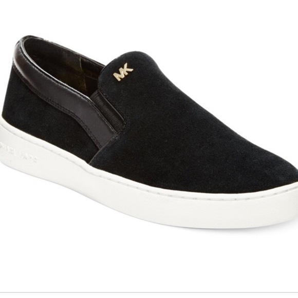 michael kors suede slip on sneakers